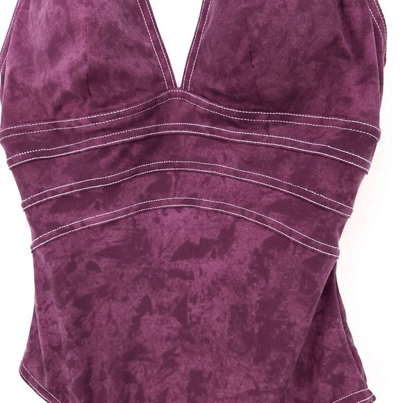 Magicsuit One Piece Swimsuit Size 6 Halter Top Padded Bathing Suit Purple USA - Picture 4 of 15